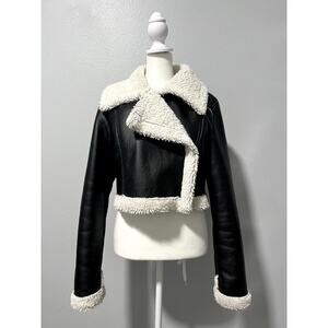 Cider Shearling Cropped Jacket